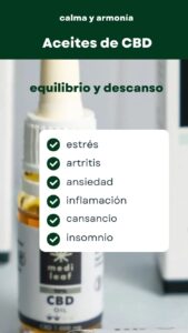 CBD: qué debes saber Aceite de CBD MediLeaf, cuidado diario