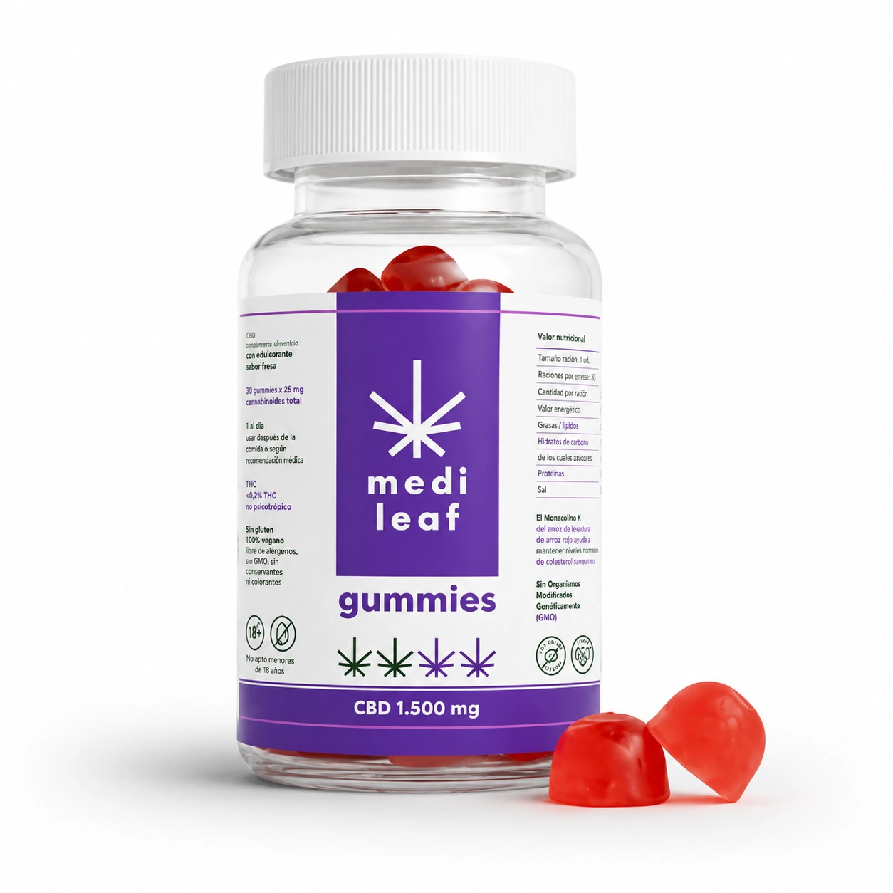 Gominolas MediLeaf 1500 – Bienestar natural Gominolas MediLeaf 1500 – Bienestar natural