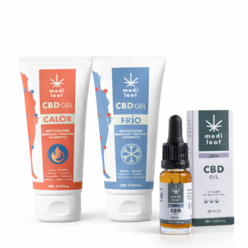 Pack deporte. Gel frío | Gel calor. Aceite 2.000mg